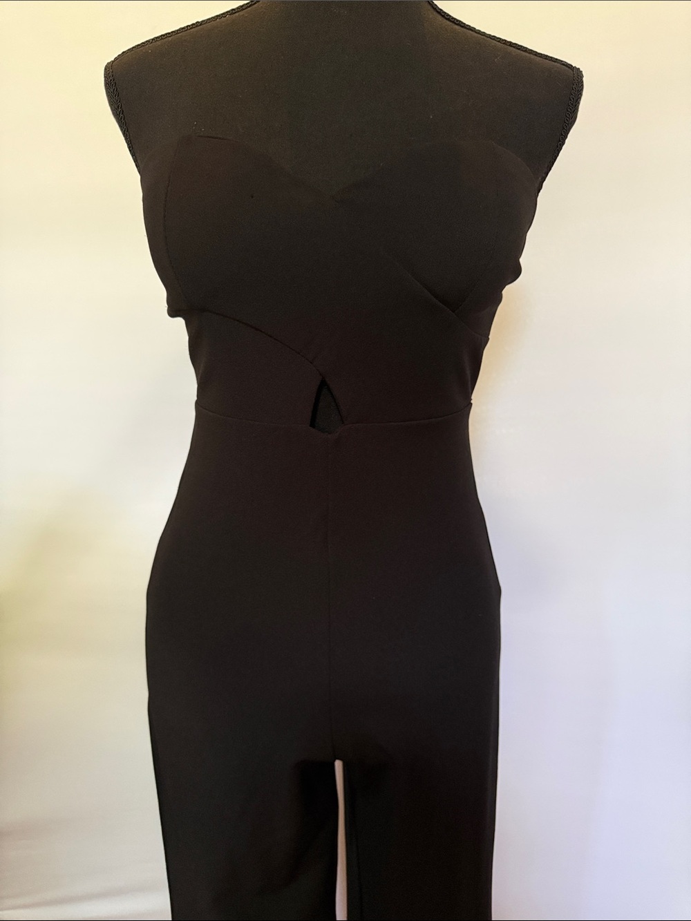 Anna Grace Black Strapless Jumpsuit